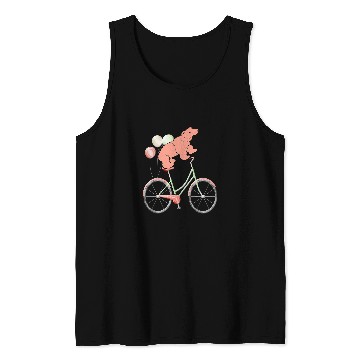 Discover vintages Bicycle Bear Cycling Bike Tank Tops