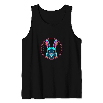 Discover Space Rabbit Astronaut Funny Galaxy Animals Tank Tops