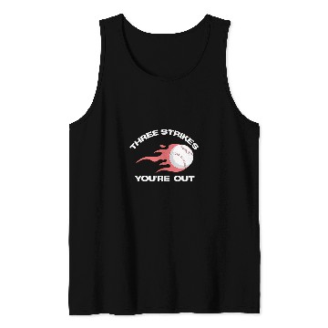 Discover Three Strikes Youre Out Baseball Softball Team Pitcher Tank Tops