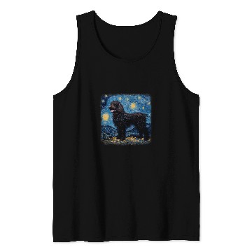 Discover Van gogh Newfoundland in starry night 1 Tank Tops