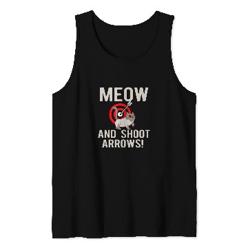 Discover Traditional Archery Cat Lover Archer Arrow Bow Hunter 3 Tank Tops