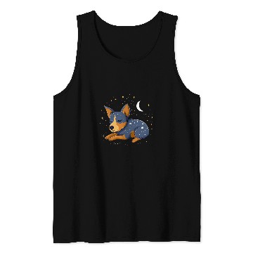 Discover Napping Blue Heeler pajama on Australian Cattle Dog Sleeping Tank Tops