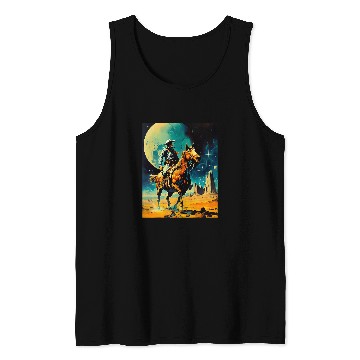 Discover The Space Cowboy Retro Scifi Tank Tops
