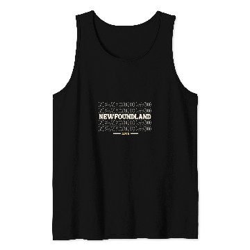 Discover vintages Newfoundland multi line dog lovers Tank Tops