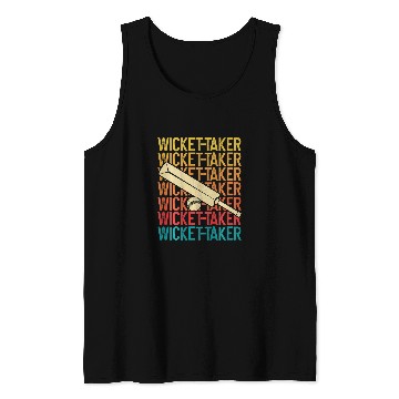 Discover WicketTaker Backprint Cricket Tank Tops