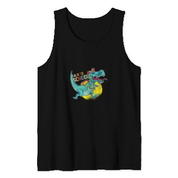 Discover Back To School TRexs Raptor Tyrannosaurus Rexs Student Tank Tops