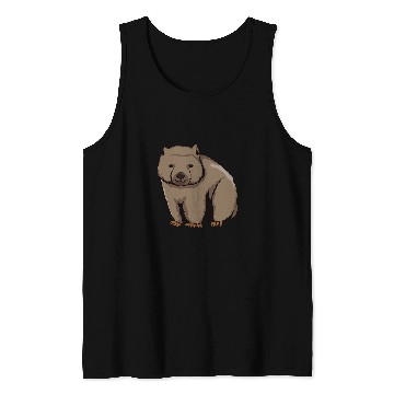 Discover Wombat Art Design Illustration Wombat Tank Tops