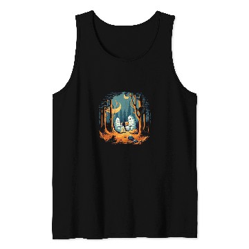Discover vintages ghosts Book Reading Camping Gothic Halloween Teachers Tank Tops