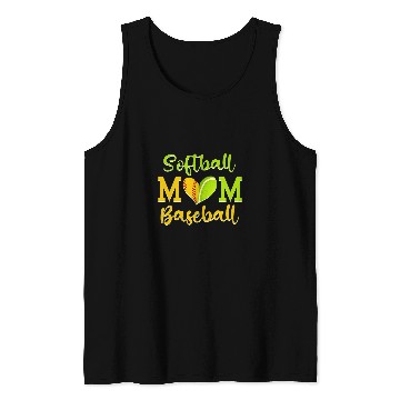 Discover Softball Baseball Mom Mothers Day Tank Tops