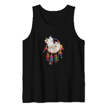 Discover wolfs Dreamcatcher Native American Feather Tank Tops