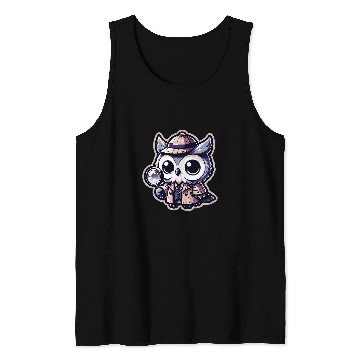 Discover Sleuthing Night 2Detective Owl 2Animal Owlet 2Detective 21 Tank Tops