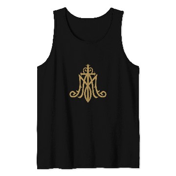 Discover Virgin Mary Insignia Ave Maria Monogram Catholic Tank Tops