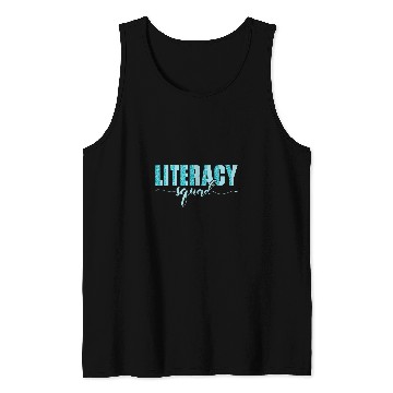 Discover Reading Teacher Reading Coachs Literacy Squad Tank Tops