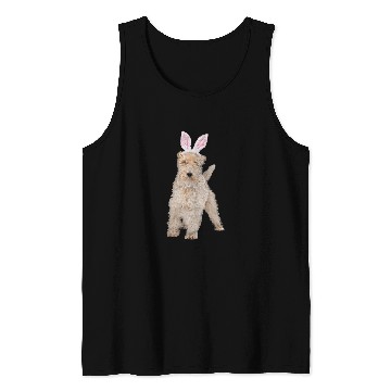 Discover Wire Fox Terrier Wearing Easter Bunny Ears Dog Tank Tops