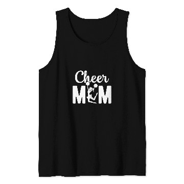 Discover Womens Cheer Mom Gymnastics Cheerleading Mom Squad 1 Tank Tops