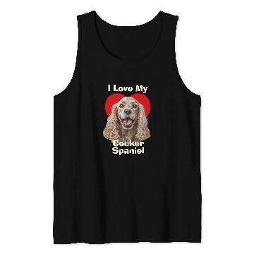 Discover I Love My Cocker Spaniel Puppy Dog Tank Tops