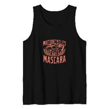 Discover Womens Motorcycles And Mascara Biking Biker Tank Tops