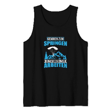 Discover Skydiving Parachute I Do Random Gravity Checks Tank Tops