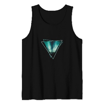 Discover Nordkapp Triangle Design Polar Night Adventure Hiking Climbing Tank Tops