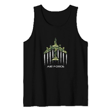 Discover american flag air ce camouflage pilot jet Tank Tops