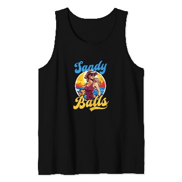 Discover Sandy Balls Design Beach Volleyball Tank Tops