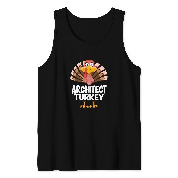 Discover Thanksgiving Architect Turkey Matching Pajama Tank Tops