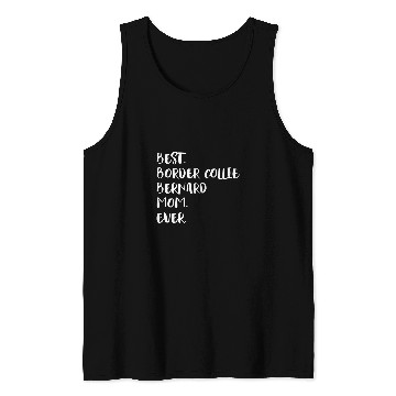 Discover Womens bests Border Collie Bernard Mom Ever Tank Tops