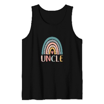 Discover Mens Boho Rainbow Border Retro Art Summer Boho Style Lovers Uncle Tank Tops
