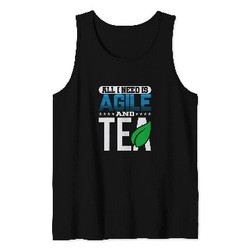 Discover Tea caffeines Scrum Agile Project Management Funny PM Coach Tank Tops