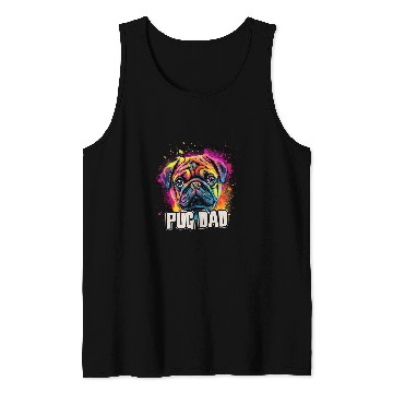 Discover Mens Pug Dad Dog Tank Tops
