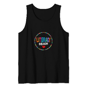 Discover Reading Teacher Back School Special Literacy Coachs Squad 27 Tank Tops