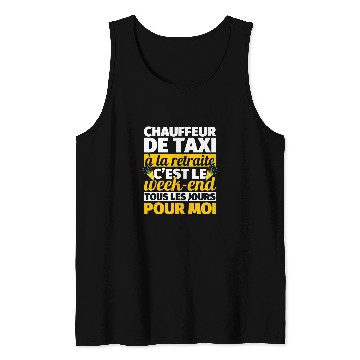 Discover Retirement taxi driver funny gift Tank Tops