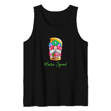 Discover nurses Squad Easter Bunny Ears Gnome Tank Tops