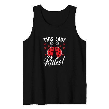 Discover This Lady Rules Insect Future Entomologist Ladybug Tank Tops