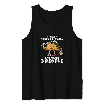 Discover Softball and Tacos 1 Tank Tops