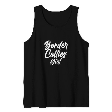 Discover Womens Border Collie Girl Border Collie Tank Tops
