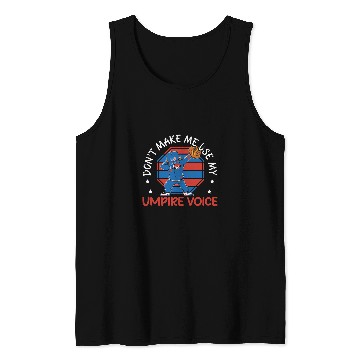 Discover Baseball Umpire Referee Game Official Outfield 1 Tank Tops