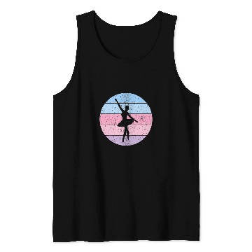 Discover Retro Ballet vintages Cute Ballerina Dance Tank Tops