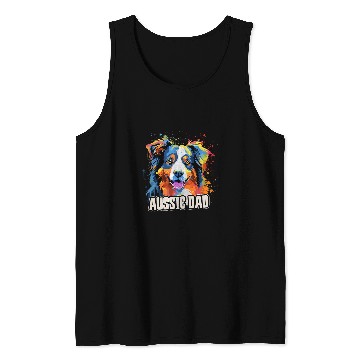 Discover Mens Australian Shepherd Aussie Dad Dog Tank Tops