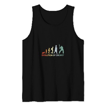 Discover vintages Cricket Evolution Team Sports Tank Tops