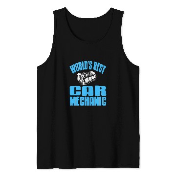 Discover Worlds bests Car Mechanic Retro Funny Mechanic Present Tank Tops