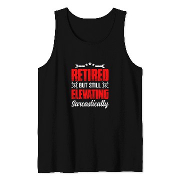 Discover Retired Elevator Mechanic Maintenance Technician Retirement 22 Tank Tops