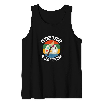 Discover Retired Painter Hello Freedom Artist 1 Tank Tops