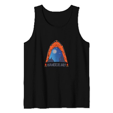 Discover Wanderlust For Tent Camping Buddies Explore Funny Camping Tank Tops