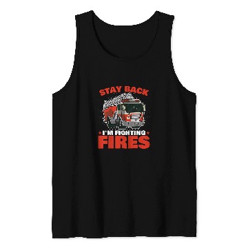 Discover Kids Firefighter Fireman For Toddler Boys Firefighter Tank Tops