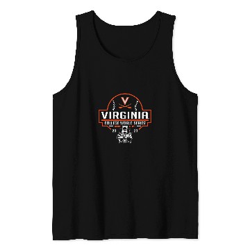 Discover Virginia Cavaliers College World Series Baseball Navy Tank Tops