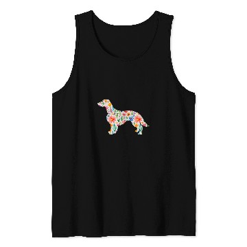 Discover Welsh Springer Spaniel watercolor flowers design Tank Tops