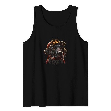 Discover Labrador Retriever Fireman on Firefighter Labrador Retriever Tank Tops