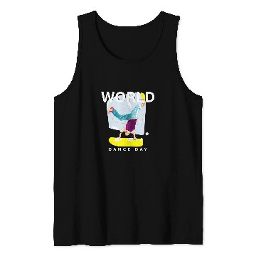 Discover World Dance Day Ballerina Shoes Tank Tops