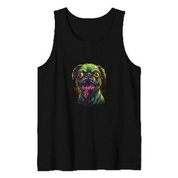 Discover Zombie Pug Tank Tops